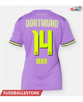 Günstige Borussia Dortmund Maximilian Beier #14 3rd trikot Damen 2026-27 Kurzarm